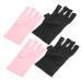 FRCOLOR UV Fingerless Gloves 6 Pairs Nail Gloves Anti-uv Gloves Uv Prevention Gloves Half Finger Gloves Uv Nail Glove Protector Manicure Gloves Fingerless Nail Supplies Polyester - Buy Online on GoSupps.com