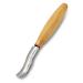 BeaverCraft  Wood Carving Bent Gouge K8a/14 0.55 - Spoon Carving Tools - Woodworking Hand Chisel Compact Wood Carving Knife for Beginners and Profi - Hobbies for Adults and Kids - Carbon Steel Blade