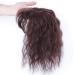 Synthetic Curly Wavy Clip-in Hairpiece with Bangs - 14 Dark Brown | International Shipping Available - Buy Online on GoSupps.com