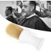 Soft Hair Neck Duster Brush with Talcum Powder Press Salon & Travel Styling Tool for Fine & Soft Hair (White) - Buy Online on GoSupps.com