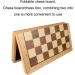 Chess Set 2 in 1 Portable Chess Set and Checkers Classic with Folding Wooden Chessboard and Storage Slots Board Game (Size : 42cm) (42cm) - Buy Online on GoSupps.com