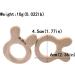 Wendysun 3pcs Cartoon Wood Teether - Natural Animal Rabbit Shape Baby Teething Toy - Buy Online on GoSupps.com