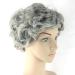 Shop Granny Gray Curly Short Hair Wigs - Perfect for Camouflage | International Shipping Available - Buy Online on GoSupps.com