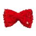 AFBORD Faux Pearl Hair Barrette Double-layeded Bow Clip Women's Exquisite Double-layered Butterfly Bell Star Decor Red Festive New Year Christmas Style G