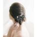 Black Crystal Bridal Hair Comb - Wedding Rhinestone Side Clip for Bride Prom Girl - Handmade Fashion Accessory - Buy Online on GoSupps.com