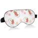 Haskirky Light Blocking Eye Mask Breathable and Adjustable Adult Men and Women Travel on Business Trips Yoga Meditation Light Smooth Comfortable Eye Mask Office Deep Sleep Goodies White Bear and St