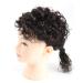 RemeeHi Curly Human Hair Topper | 10 Natural Black Clip-In Hairpiece for Instant Volume & Style - Buy Online on GoSupps.com