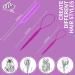TsMADDTs Hair Loop Tool Set with French Braid Tool and Rat Tail Comb - Purple B-Purple (3 Pack) - Buy Online on GoSupps.com