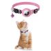 Kolacen Reflecting Airtag Catushage Airtag with Airtag Shell and Bell adjustable Airtag Cat neck band with a stoppable safety buckle for puppies cats kitten (pink)