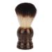 Natudeco Beard Shaving Brush Men's Beard Cleaning Brush with Curved Handle Soft Nylon Quick Drying for Barber