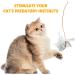 DONGKER 8pcs Cat Rod Replacement Feathers Interactive Cat Replacement Feathers With Bell for Cat Wand Toys Chasing Toys - Buy Online on GoSupps.com