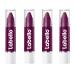Beiersdorf LABELLO Crayon Black Cherry Lipstick 4 pieces lip balm for color and moisture enriched with natural oils color burgundy