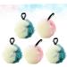 Housoutil Kid Body Wash Set - 5pcs Kids Bath Accessories Mesh Sponge & Scrubber for Easy Showering | Korean Version Tennis Child Bath Ball - Buy Online on GoSupps.com