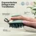 Imperio Scalp Massage Brush | Stimulate Hair Growth | Premium Circulatory Head Massager for Dry & Wet Hair - Mint Green - Buy Online on GoSupps.com