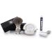 Old-School Complete Shaving Set for Men Pure Black Badger Brush DE Safety (Blades NOT Included) Engraved Bowl & Soap