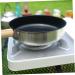 CIMAXIC Camping Portable Pan Non Stick Fry Pan Flat Skillet Griddle Pan Pans Non Stick Cooking Utensils Camping Cookware Camping Frying Pan Handheld Pan Stainless Steel Egg Pancake Skillet - Buy Online on GoSupps.com