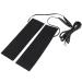 Risegun USB heating pillows 1 pair black USB carbon fiber heating mat 5 V USB electro heating element film heating pillows USB heating pillows USB heating film heat pillows to heat your feet