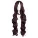 MapofBeauty 31"/80cm Glamorous Female Long Curly Hair Anime Wig (Dark Brown)