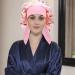 Arqumi Large Silk Bonnet 2PCS - Adjustable Satin Hair Wrap for Sleeping - Elastic Stay On Head - Women's Hair Care - Black & Pink - Buy Online on GoSupps.com