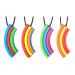 Seeway Kau-Halkette rainbow bridge chicken stuff for autistic children aching gums pain relief silicone chewing bite ring mouth motor for autism teeth fear biting needs