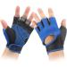 Breathable Blue Cycling Half-Finger Gloves for Men - Wear Resistant | Ideal for Cycling & Mountaineering (Size L) - Buy Online on GoSupps.com