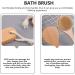 Beaupretty Wooden Bath Brushes 2Pcs - Body Wash Scrubber & Massager Tool - Buy Online on GoSupps.com