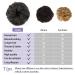 8 Inch Natural Black Messy Bun Hair Piece for Women - Human Hair Tousled Updo Extension with Wavy Curly Wrap Ponytail - Hair Scrunchies for Girls - Buy Online on GoSupps.com