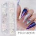 Holographic Iridescent Nail Glitter KALEFUL 12 Color Aurora Foil Nail Art Sequins Flakes Paillettes Designs Manicure Nail Decorations - Buy Online on GoSupps.com