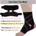 Breathable Ankle Brace for Women & Men - Strong Support & Protection, Adjustable Compression for Sprained Ankle - Pink & Black - Buy Online on GoSupps.com
