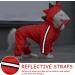 Dog Raincoats Waterproof for Small Medium Dogs Clear Hooded Dog Raincoats Dog Raincoat Jacket with Reflective Strips Dog Rain Coat Jacket with Legs Full Coverage Dog Waterproof Coat (L) - Buy Online on GoSupps.com