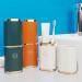 Travel Toothbrush Holder - 2-Piece Portable Etui Travel Box Blue & Orange | Ultimate Travel Gadget for Toothbrush & Toothpaste Storage - Buy Online on GoSupps.com
