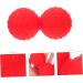 Buy Homsfou Yoga Massage Ball - Fascia Muscle Roller for Hand & Foot - Red 12x6.3cm - International Shipping Available - Buy Online on GoSupps.com