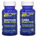 NATURAL STACKS Serotonin & GABA Brain Food Bundle - Supports a Positive Mood & Calmness* - 120 Total Capsules