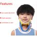 LEgdor Children's 4 in 1 Neck Brace Neck Stretcher Collar Adjustable Neck Brace Soft Cervical Support for Vertebrae Neck Pain Relief - Buy Online on GoSupps.com