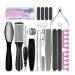 Pedicure Kit Professional 24 in 1 Foot File Pedicure Set Foot Care Hard Skin Remover Tools Foot Care Kit Pedicure Tools for Women Men Salon or Home Pedicure Kit-01