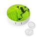 Frog Shadow On Leaf Round Case For Contact Lens Kit Storage Box with Mirror Printed