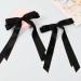 2 Pack Hair Bows for Women Black Bow Hair Clips French Barrette with Long Silky Satin Hair Ribbons for Women Girls(Black) - Buy Online on GoSupps.com