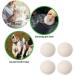 Wool Dryer Balls Tumble Dryer Balls Pack of 4 XL- Fabric Softening Handmade Reusable Organic Wool Laundry Balls Reduce Drying Time Noise Wrinkles Free with No Bad Odor White - Buy Online on GoSupps.com