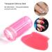 Nail Art Stamper Set - Silikon Nagellack Transfer Stamper & Schaber f r DIY Manik re - Transparent Rot | Internationaler Versand - Buy Online on GoSupps.com
