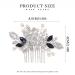 Blue Crystal Bride Wedding Hair Comb - Pearl Rhinestone Bridal Hair Piece for Women and Girls - Buy Online on GoSupps.com