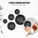 100 Pcs Eco-Friendly Resin Sewing Buttons - 4-Hole Craft Buttons in 5 Sizes, Black Round Mixed Buttons for Sewing, DIY, Holiday Decor - Buy Online on GoSupps.com