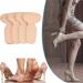 SOUMIT Memory Foam Heel Protection Pads - 4 Pairs of Sticky Foot Care Liners for High Heels | Comfortable & Durable | Black & Beige Options Available - Buy Online on GoSupps.com