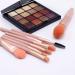 8-Piece Small Makeup Brush Set - Professional Cosmetics Brushes for Face, Powder, Foundation, Blush, Eyeshadow - Travel Size - Pink - Buy Online on GoSupps.com