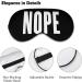 Buy Nope Logo Soft Eye Mask - Adjustable Light Blocking Sleep Mask for Men & Women | Perfect for Travel & Naps - International Shipping Available - Buy Online on GoSupps.com