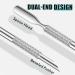 Cuticle Pusher Dual Sided - Stainless Steel Spoon End Wedge End Nail Cuticle Pusher Tool for Salon & Home Use - Buy Online on GoSupps.com
