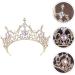 Shop Lurrose Baroque Bridal Crown | Red Gold Crystal Tiara for Weddings | Vintage Princess Headpiece - Buy Online on GoSupps.com