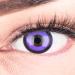 Funnylens 1 pair of colored purple Violet Black Crazy Fun Purple Lunatic year contact lenses Perfect to Halloween Carnival Carnival or Carnival with free contact lens containers without strength!