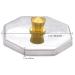 Beauticom Crystal Glass Dappen Dish Set - 4 Pieces Octagon Shape with Stainless Steel Lid for Acrylic Nail Dip Powder, Monomer, and Polish Remover - Buy Online on GoSupps.com