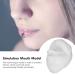 Tongue Puncture Practice Tool | 3D Silicone Mouth Model & Nail Display Set (White) - Buy Internationally - Buy Online on GoSupps.com