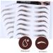Beavorty 16 pcs eyebrow stickers make up kit 6d eyebrows Artificial Eyebrow semi-permanent stencil 3d - Buy Online on GoSupps.com